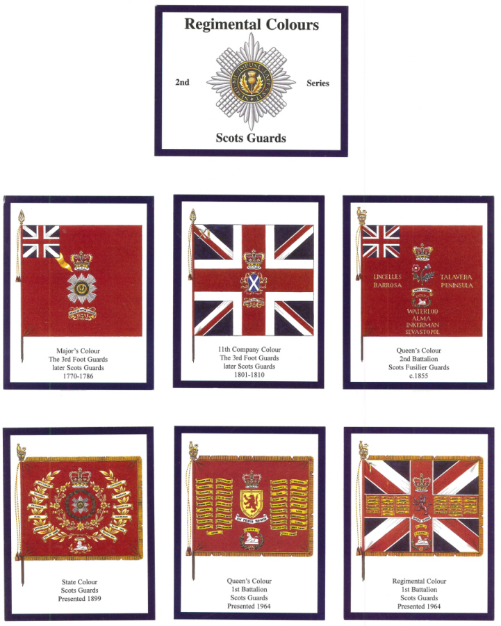 Scots Guards 2nd Series- 'Regimental Colours' Trade Card Set by David Hunter